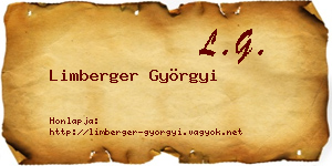Limberger Györgyi névjegykártya