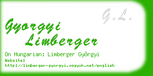 gyorgyi limberger business card